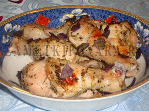 Курица в духовке с прованскими травами