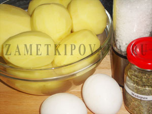 Картофельные зразы с яйцом