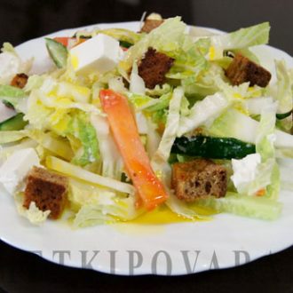 Диетический салат Цезарь