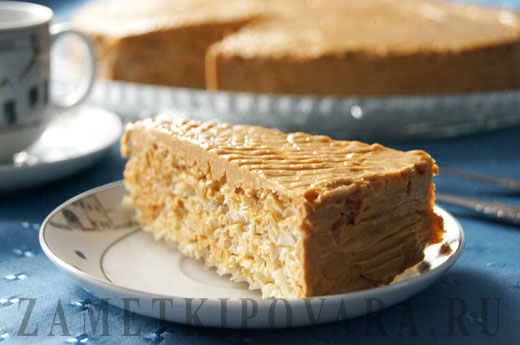 Вафельный торт с вареной сгущенкой | Простые кулинарные рецепты с  фотографиями