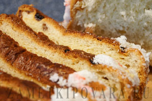 Творожный десерт с белым хлебом