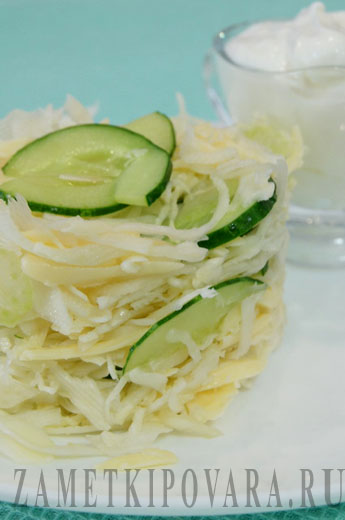 Салат из белокочанной капусты — рецепт