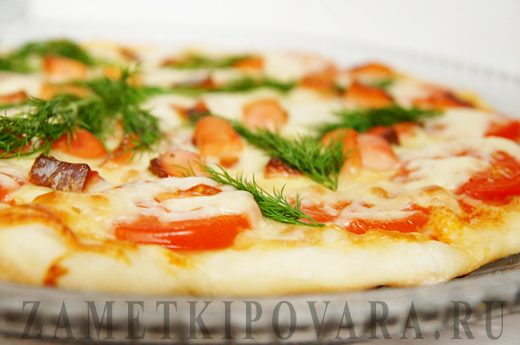 Пицца с копченой рыбой и кислыми яблоками рецепт – Итальянская кухня: Паста и пицца. «Еда»