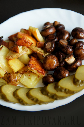 Грибы с картошкой в духовке: рецепт ароматного и сытного блюда