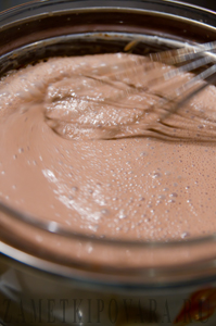 Шоколадная панакота с шоколадным кремом