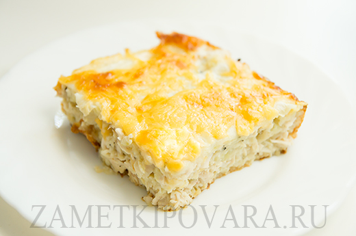 Запеканка с курицей и кабачками