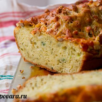 Сырный кекс с грецкими орехами